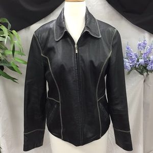 Nine & Company Black Leather Jacket